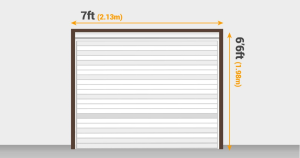 how wide is a single garage door