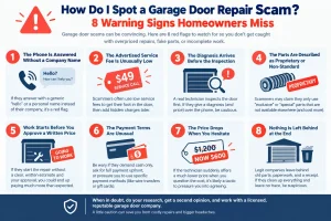 How Do I Spot a Garage Door Repair Scam? 8 Warning Signs Homeowners Miss
