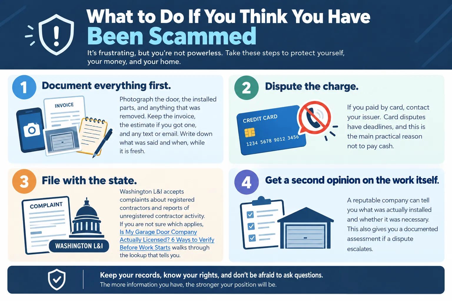 What to Do If You Think You Have Been Scammed