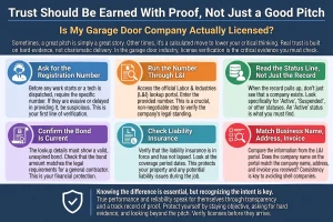 Is My Garage Door Company Actually Licensed? 6 Ways to Verify Before Work Starts
